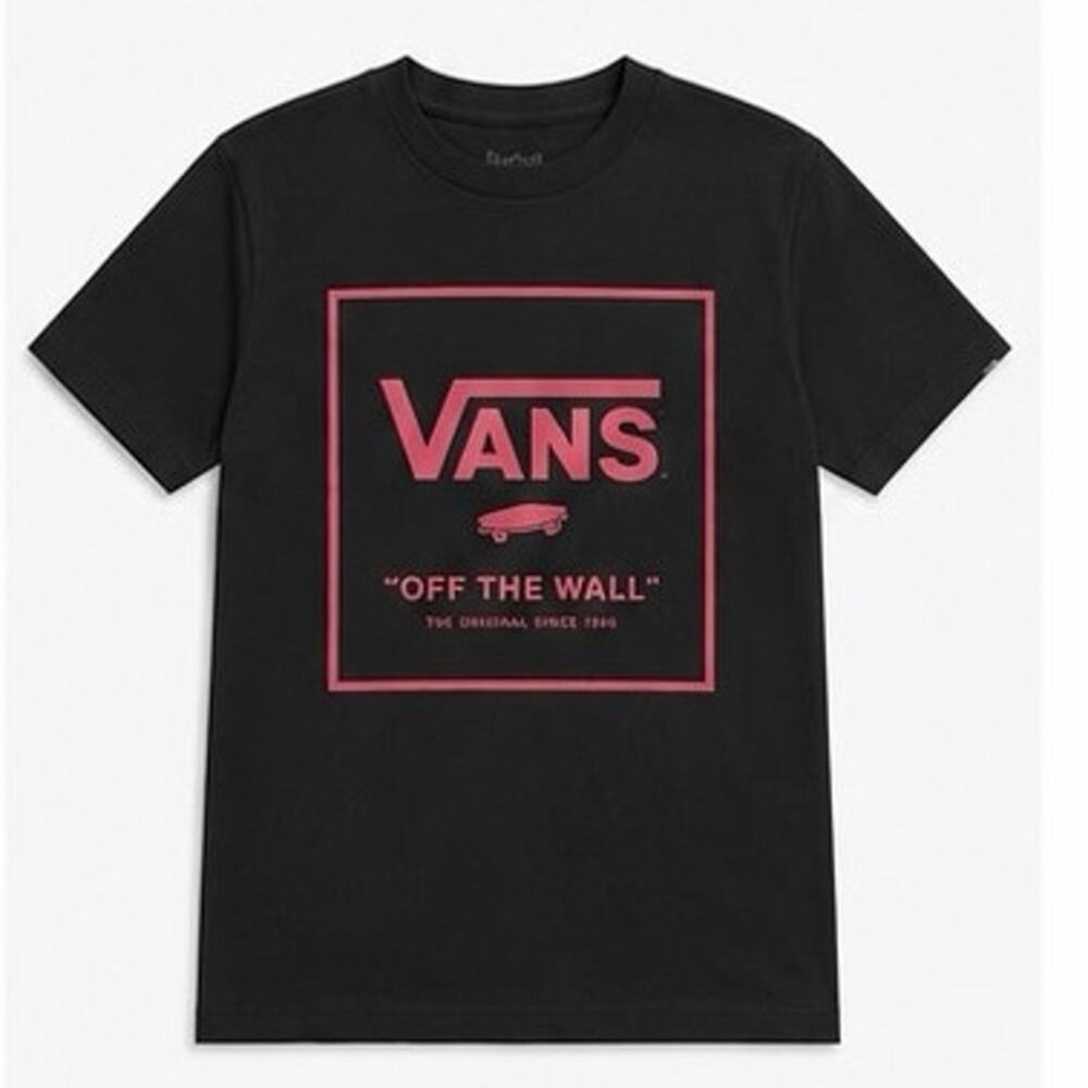Vans Men's Black Short Sleeve Graphic Logo T-Shirt